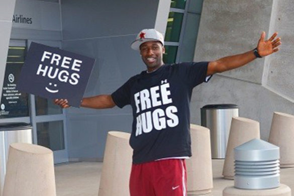 Hugs for Free on Campus