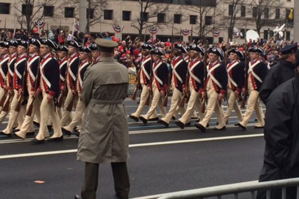 SJC student Christopher Malcaus attended the inauguration of President Trump on Jan. 20.