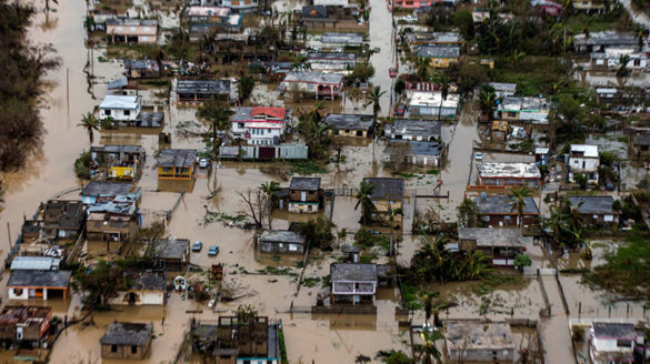 Flooded Streets from Hurricane Jose