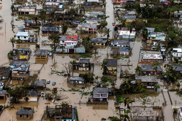 Flooded Streets from Hurricane Jose