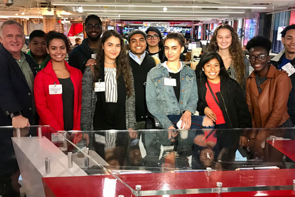 SJC Squared students at NBC Studios in NY