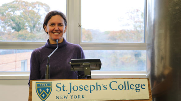 Woodrow Wilson Visiting Fellow Deborah Horan at SJC Long Island.