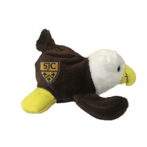 Plush SJC Long Island mascot Hot Wyngz.