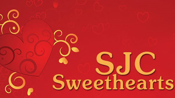 SJC Sweethearts banner.