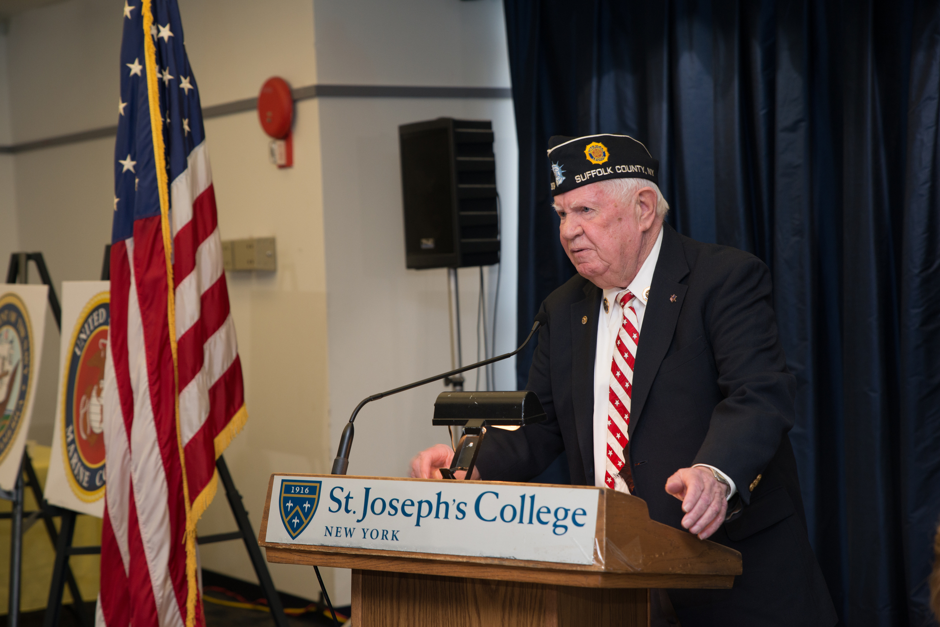 Suffolk County American Legion Chaplain Tom Bergin