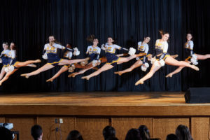 Dance team performing.