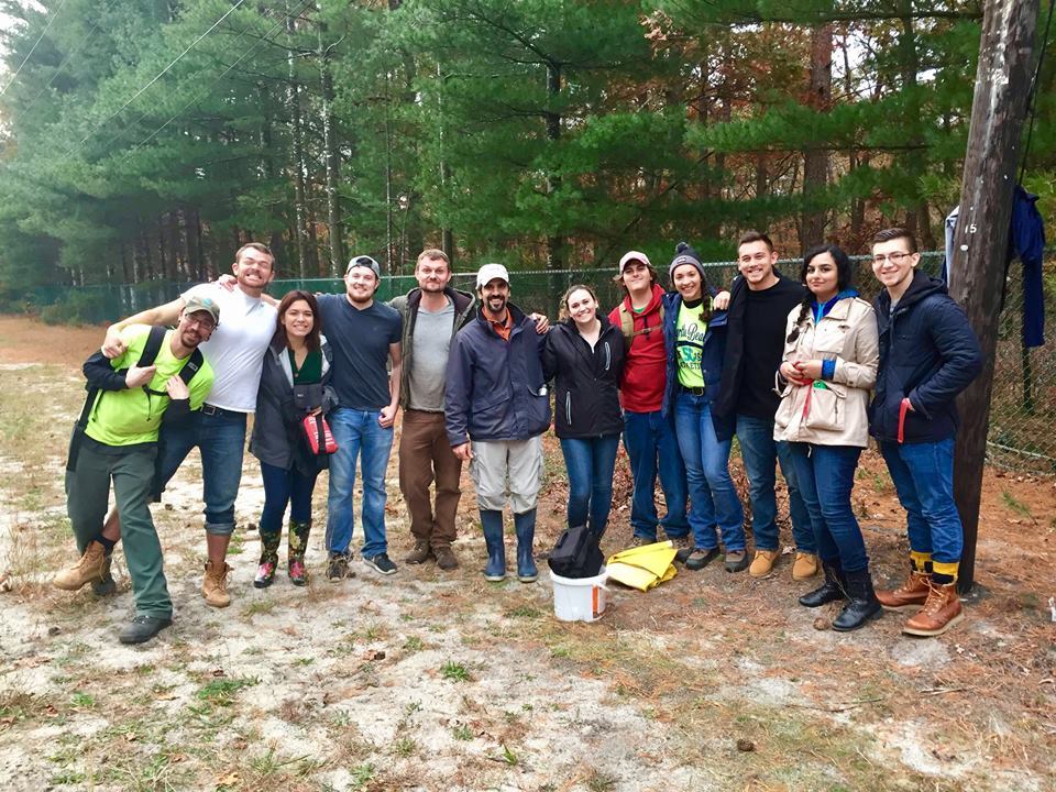 Dr. Rountos and SJC Long Island students in his BIO 279 course. 