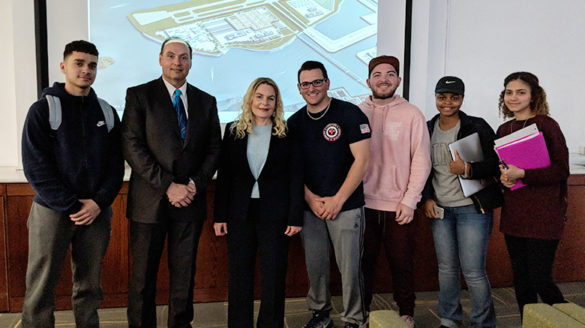 SJC Brooklyn professor and students with Dr. Jennifer Wynn.