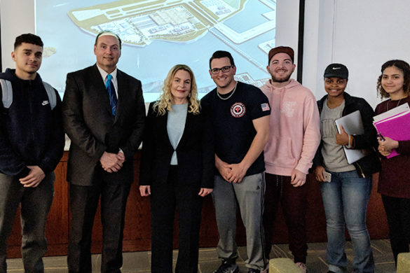 SJC Brooklyn professor and students with Dr. Jennifer Wynn.