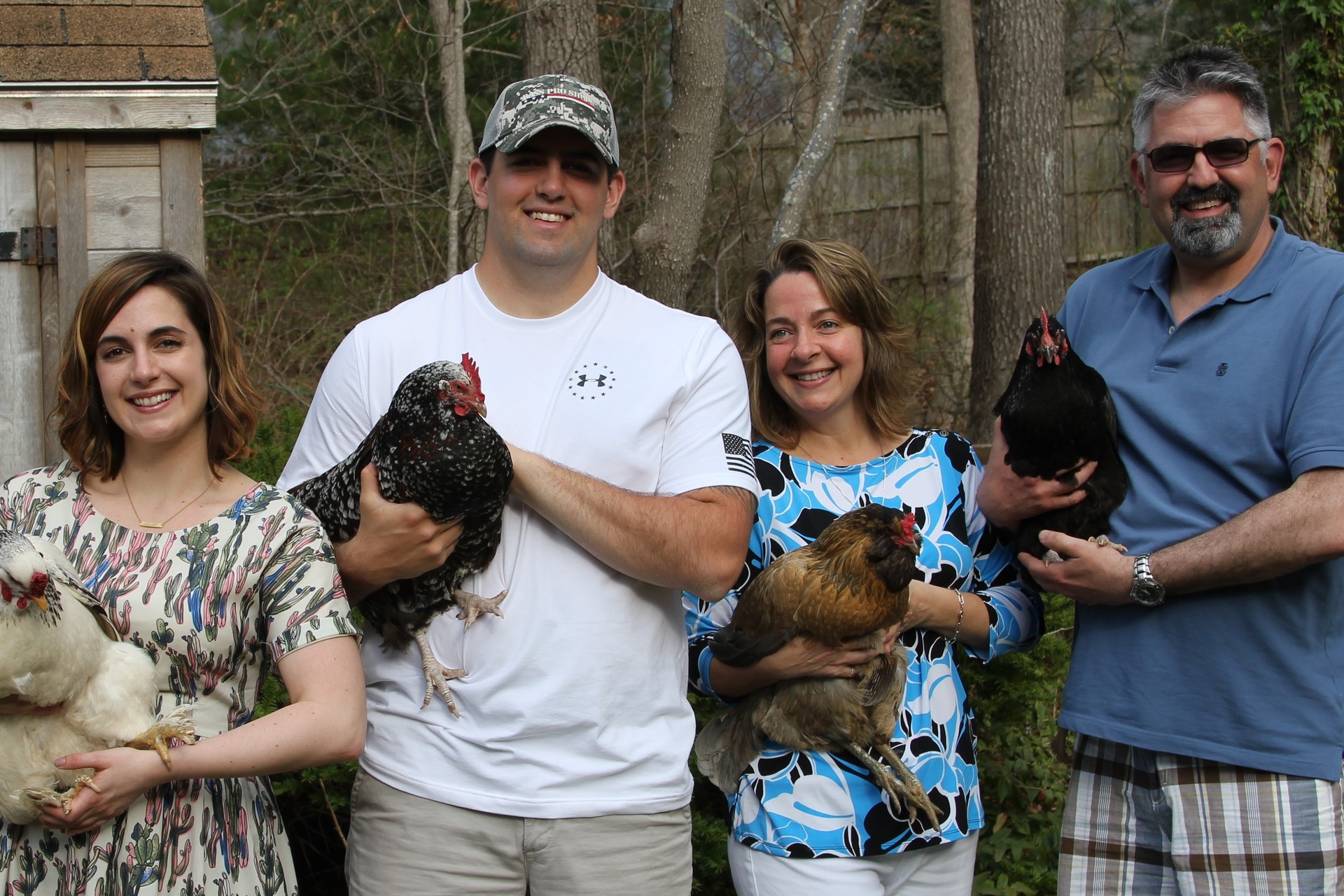 Michelle with her husband, son and daughter.