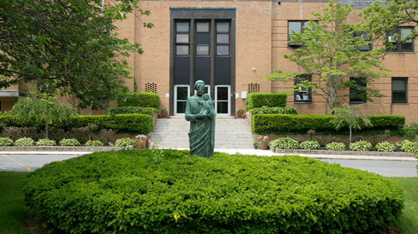 St. Joseph statue at SJC Long Island.