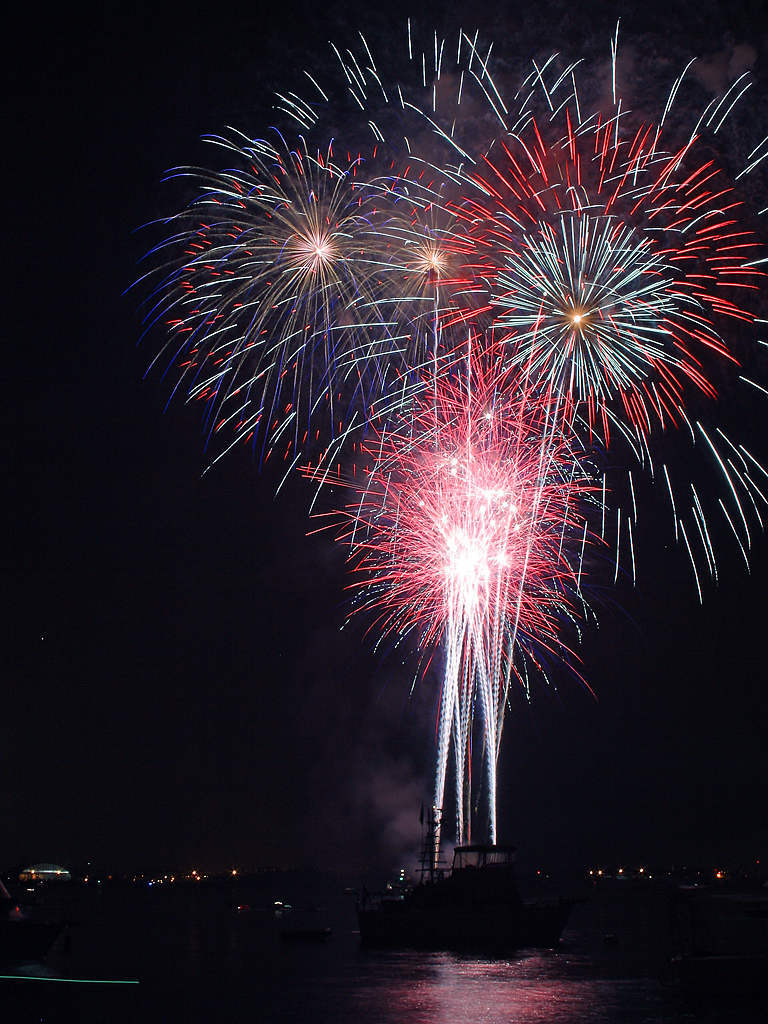 Fourth of July fireworks.