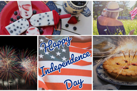 A collage of Fourth of July photos