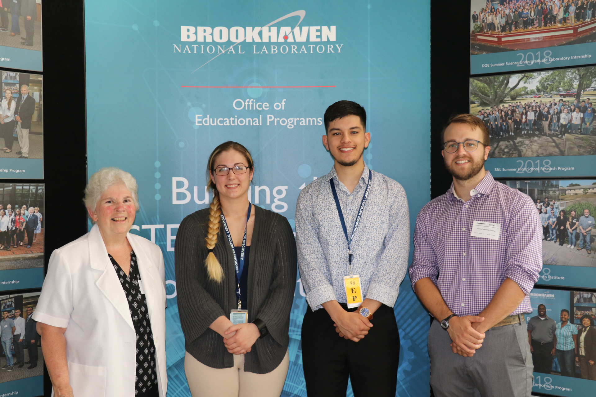 S. Jane Fritz and Dr. Cheyne Miller with students Jeami Van Weele and Jorge Diaz Jr.