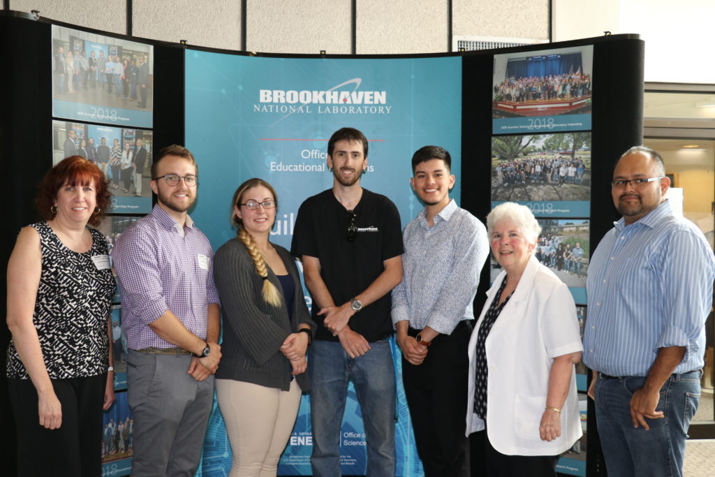 St. Joseph's faculty, students and alumni at BNL's 2018 Internship Symposium and Poster Session.