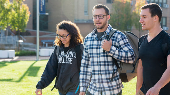 SJC Long Island students on campus.