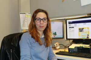 woman at desk