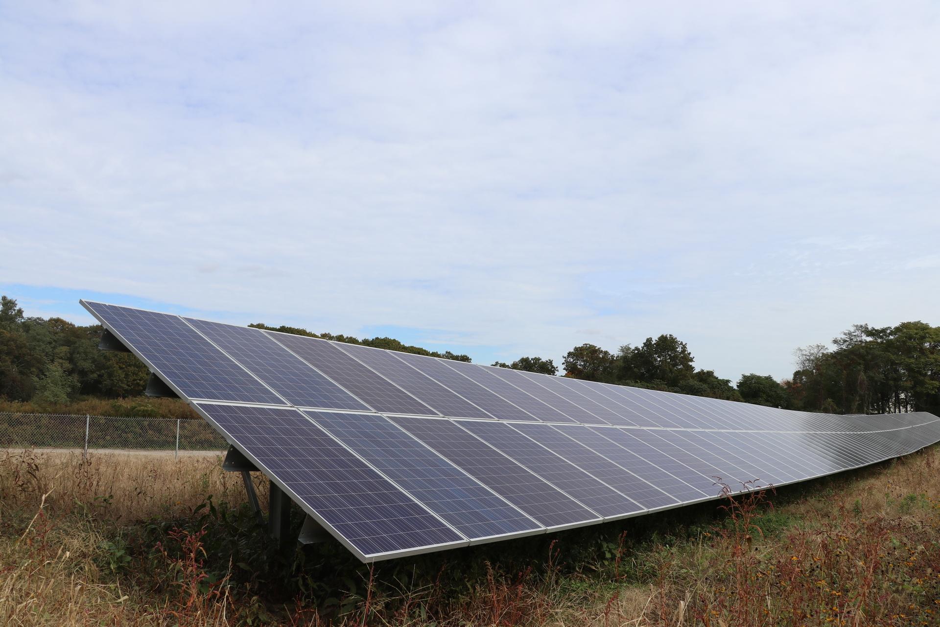 Solar panels at the Sisters of St. Joseph grounds in Brentwood.