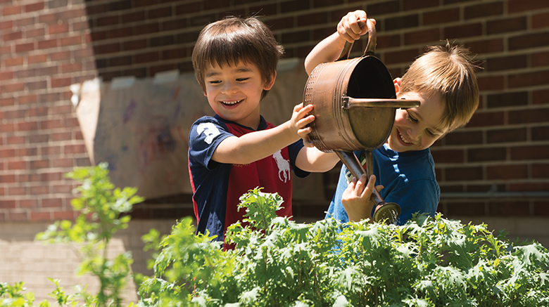 Children playing at the Dillon Center.