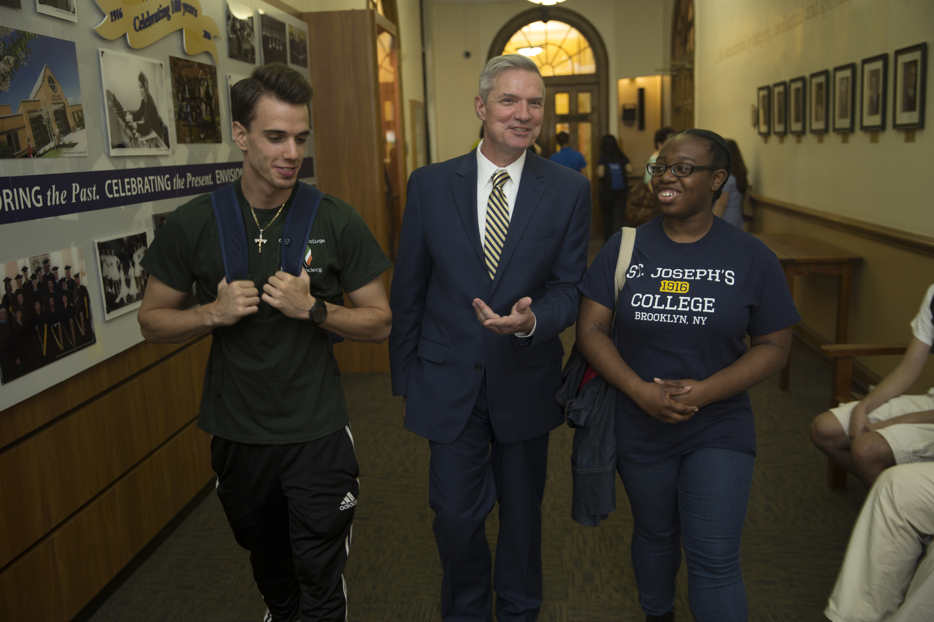 Dr. Boomgaarden with students.