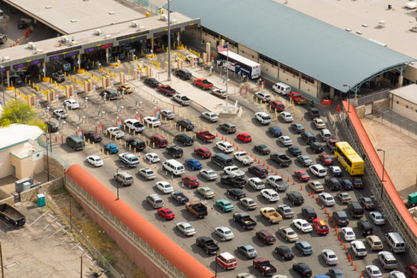 El Paso and Mexico border.