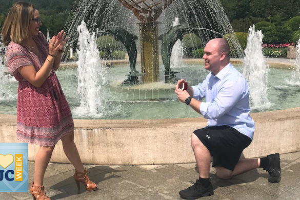 Lockmer proposing to Holian.