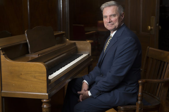 man playing piano