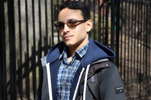 man standing outside