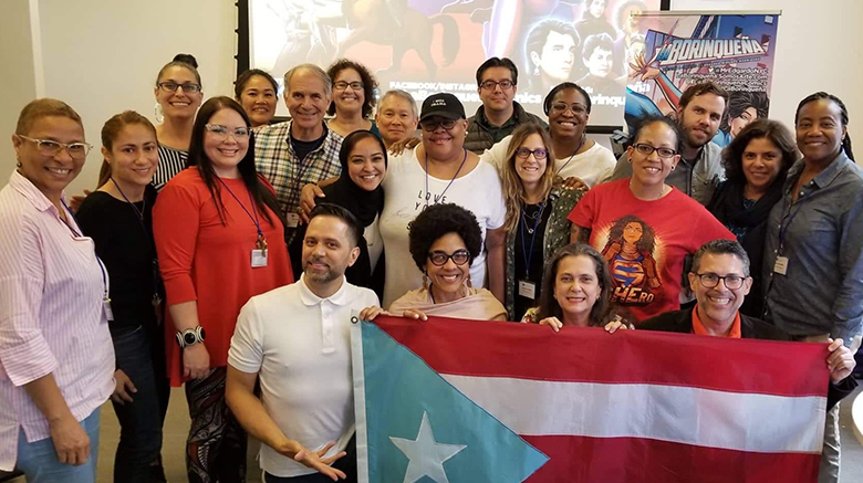 SJC faculty and other faculty from the seminars at NYU's Faculty Resource Network Summer 2019 Program.