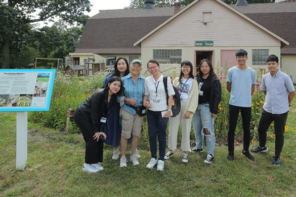 Tzu Chi University students at the congregation of the Sisters of St. Joseph in Brentwood, New York.