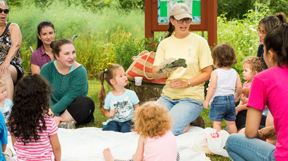 The Garden Ministry summer program, where SJC Long Island students spent time volunteering..