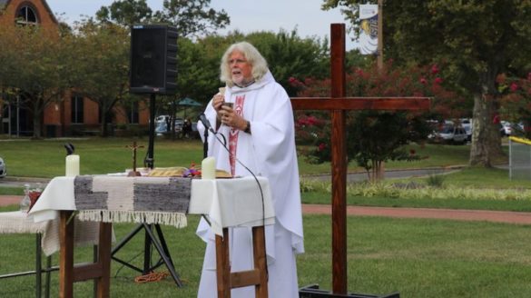 Mass on the Grass at SJC Long Island, 2019.