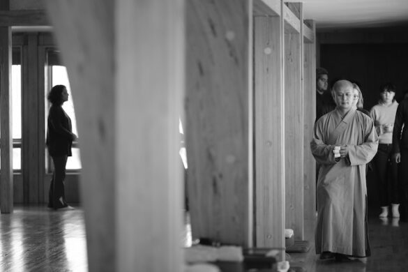 People walking at retreat.