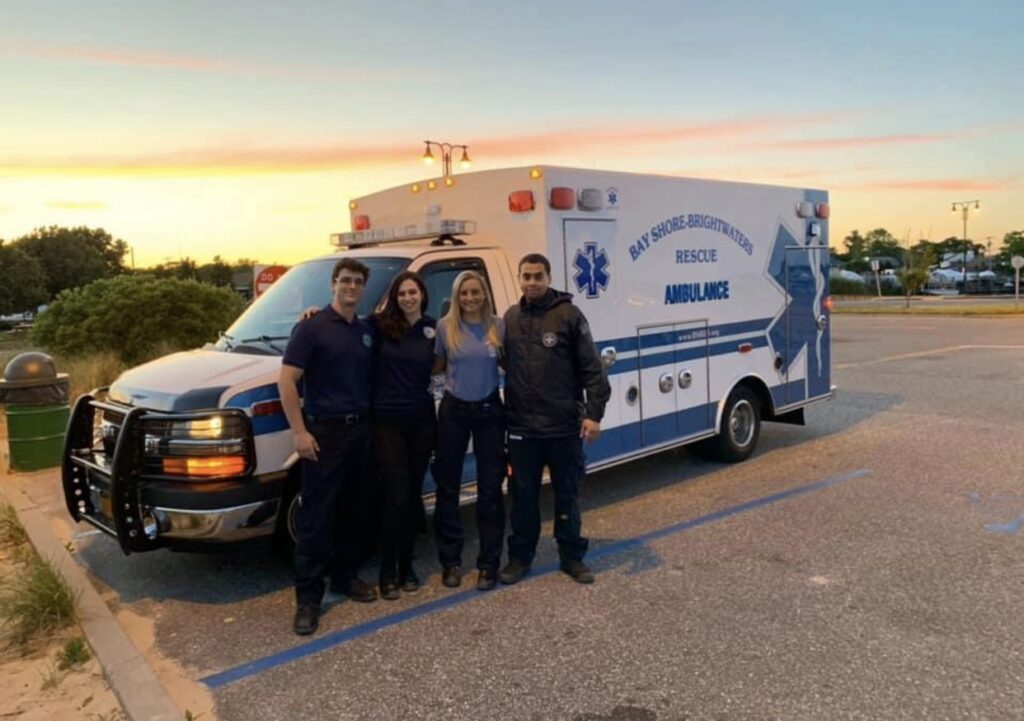 Sydney Furno and her coworkers prior to the outbreak.