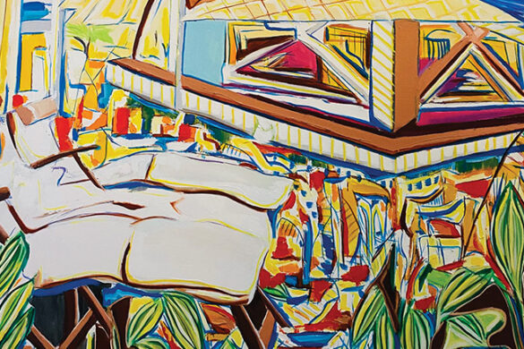 Artwork by Marie E. Saint-Cyr for the "Women of Color" art exhibition.