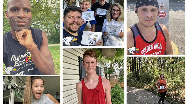 A collage of some of the participants of the Spirit Fest virtual run.