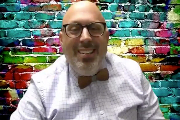 Dr. Derek Greenfield presenting at the College's first-ever Diversity and Inclusion Week.