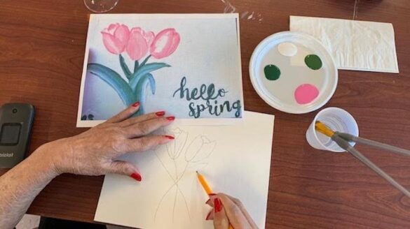 paint night tulips