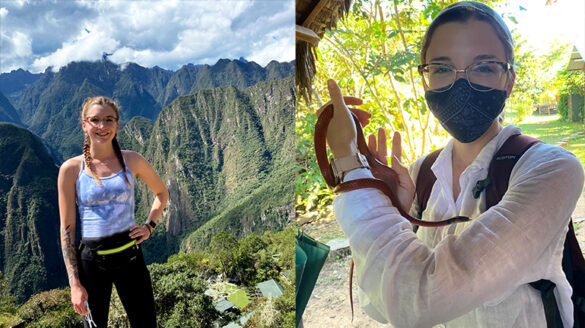 SJC Long Island senior Brooke Shellman interning abroad in Peru.