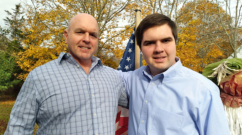 Thomas Wilson III (left) with son Thomas Wilson IV (right).