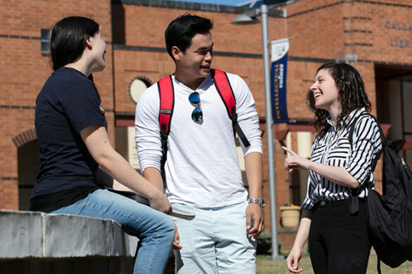 Leadership - students on campus.