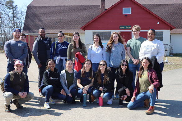 Mission Day - students and staff at the Sisters of St. Joseph property in Brentwood.